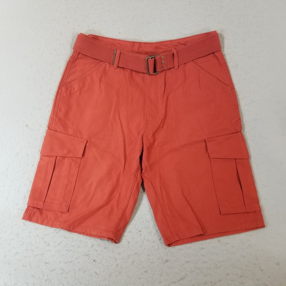 Levi's cargo shorts men's 36 x 13 orange rust heavy duty Urban outdoor Hip-Hop